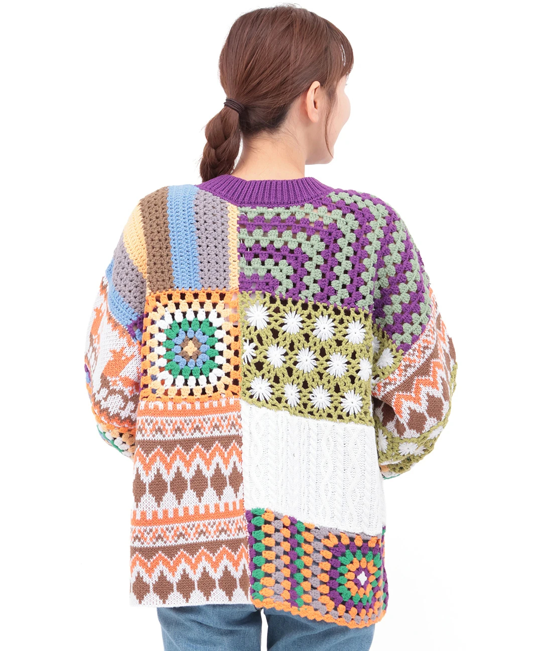 Rico パッチクロシェニットプルオーバー / ニット・セーター