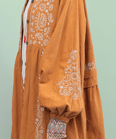 チチカカ |Rico ペイズリー刺繍コーデュロイワンピース