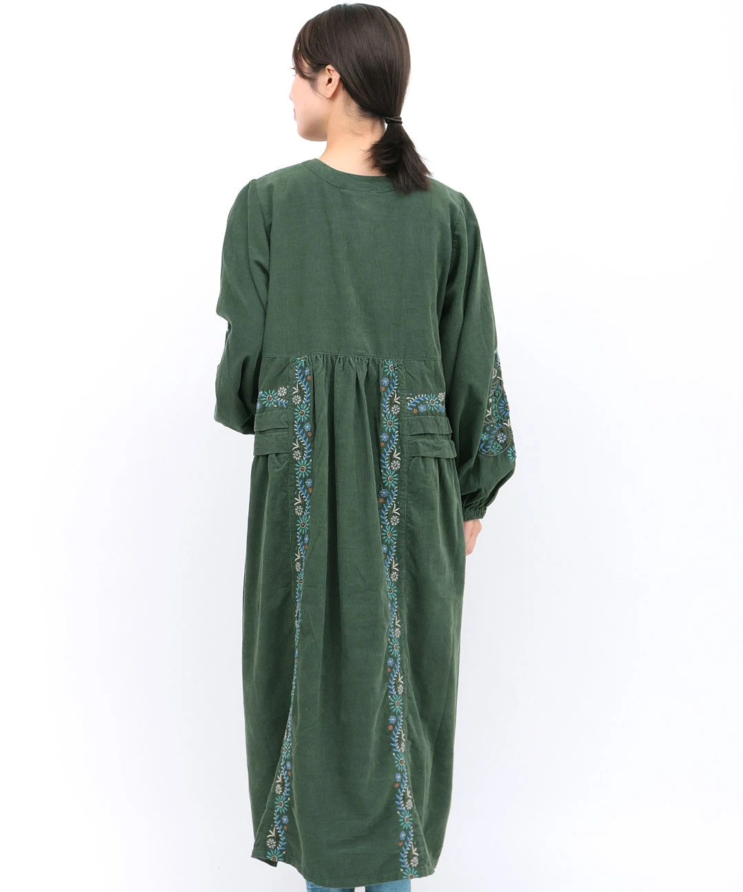 Rico ペイズリー刺繍コーデュロイワンピース / ワンピース