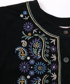 チチカカ |Rico ペイズリー刺繍コーデュロイワンピース