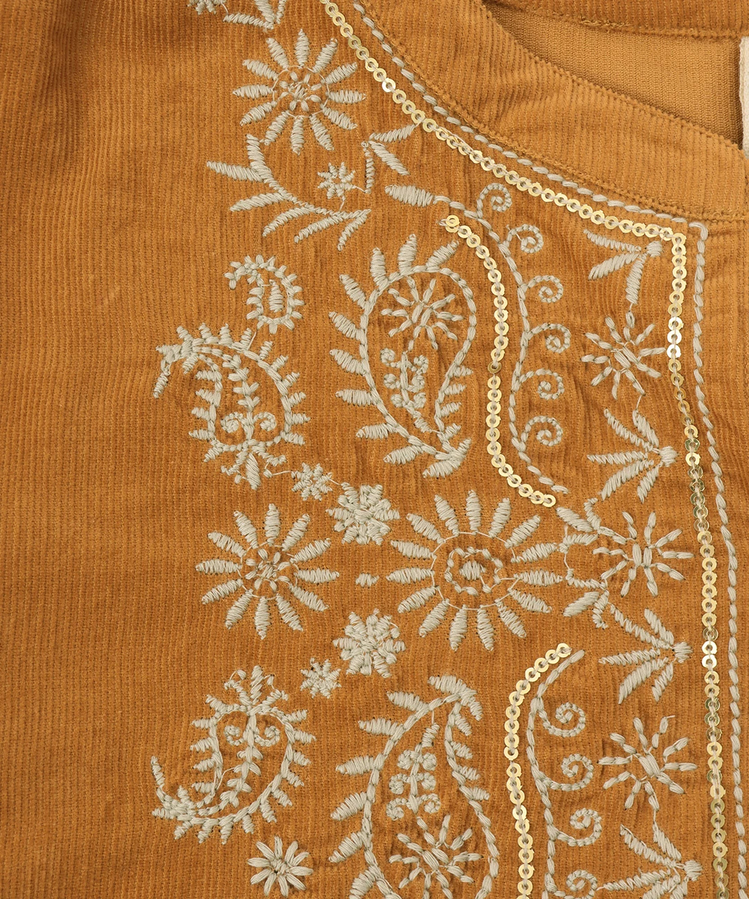 Rico ペイズリー刺繍コーデュロイプルオーバー / シャツ・ブラウス