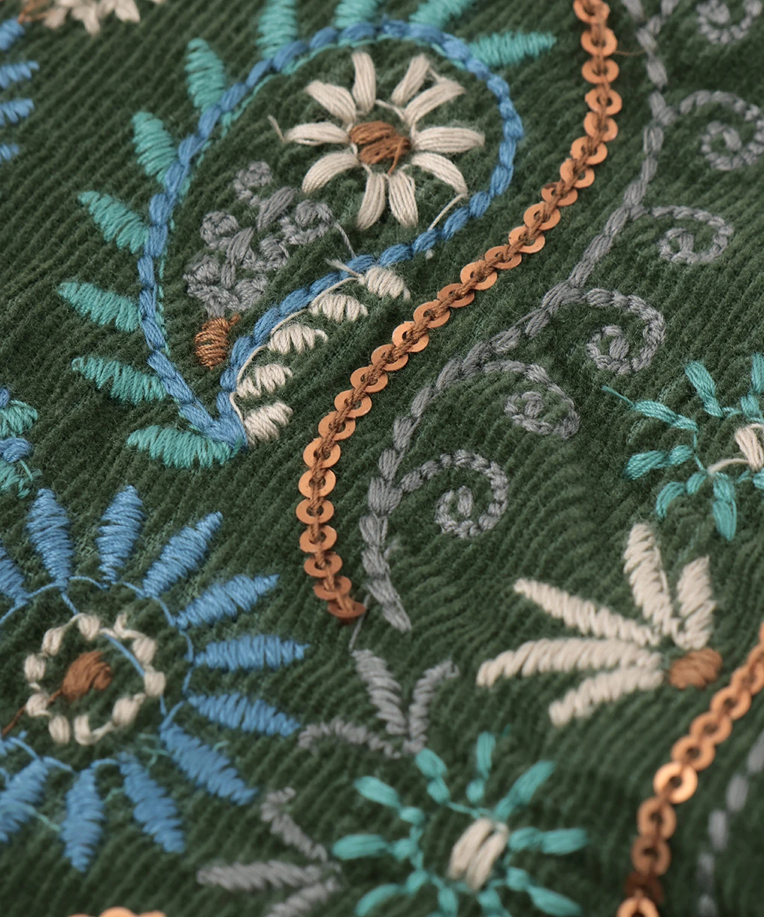 Rico ペイズリー刺繍コーデュロイプルオーバー / シャツ・ブラウス