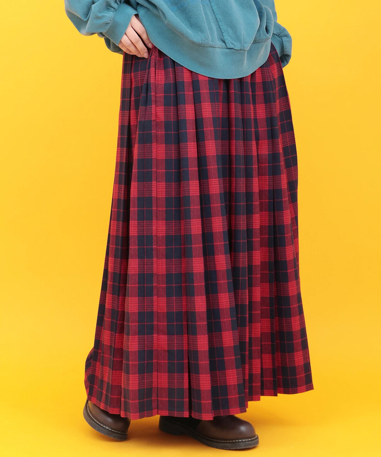 チチカカ |Orale! チェックプリーツロングスカート