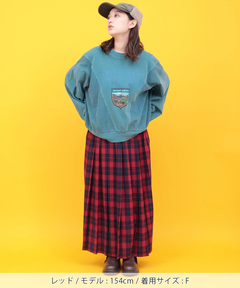 チチカカ |Orale! チェックプリーツロングスカート