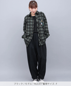 チチカカ |吸湿発熱ワンポイント刺繍ロングTシャツ