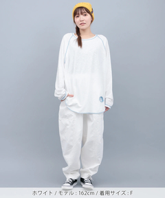 チチカカ |吸湿発熱ワンポイント刺繍ロングTシャツ