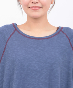 チチカカ |吸湿発熱ワンポイント刺繍ロングTシャツ