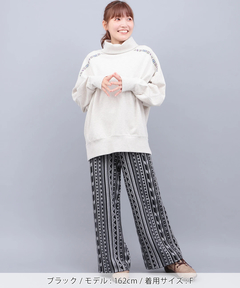 チチカカ |キカ柄ニットパンツ