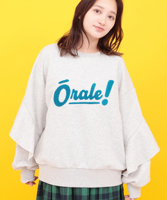 チチカカ |Orale! ラッフルスリーブロゴ刺繍 プルオーバー