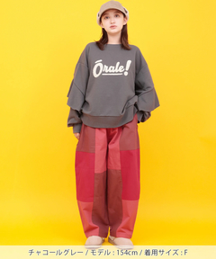 チチカカ |Orale! ラッフルスリーブロゴ刺繍 プルオーバー