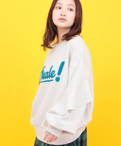 チチカカ |Orale! ラッフルスリーブロゴ刺繍 プルオーバー