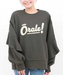 チチカカ |Orale! ラッフルスリーブロゴ刺繍 プルオーバー