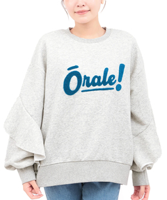 チチカカ |Orale! ラッフルスリーブロゴ刺繍 プルオーバー