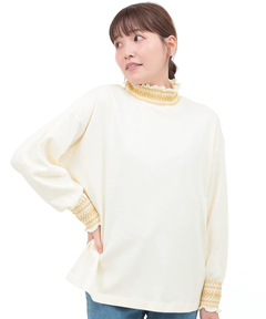 チチカカ |ポカポカスモッキングプルオーバー