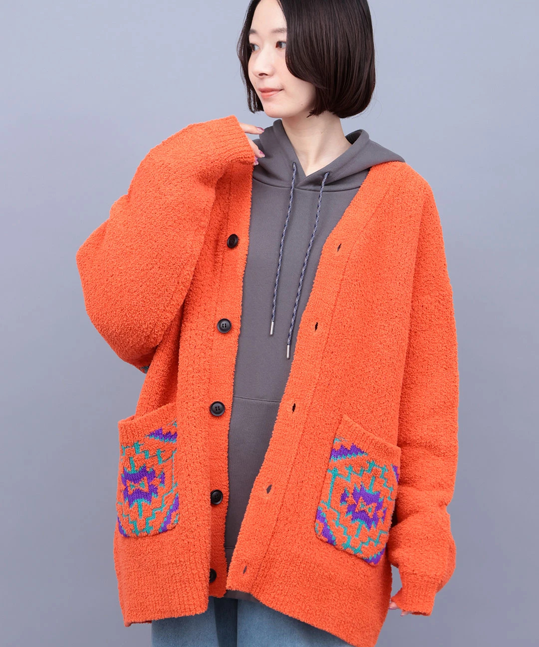 goa ゴア　ナバホ柄カウチンニットカーディガン goa ゴア ナバホ柄カウチンニットカーディガン