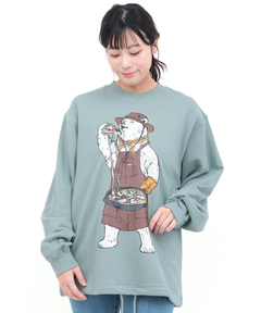 チチカカ |go slow caravan 裏毛スキレットピザクマプルオーバー