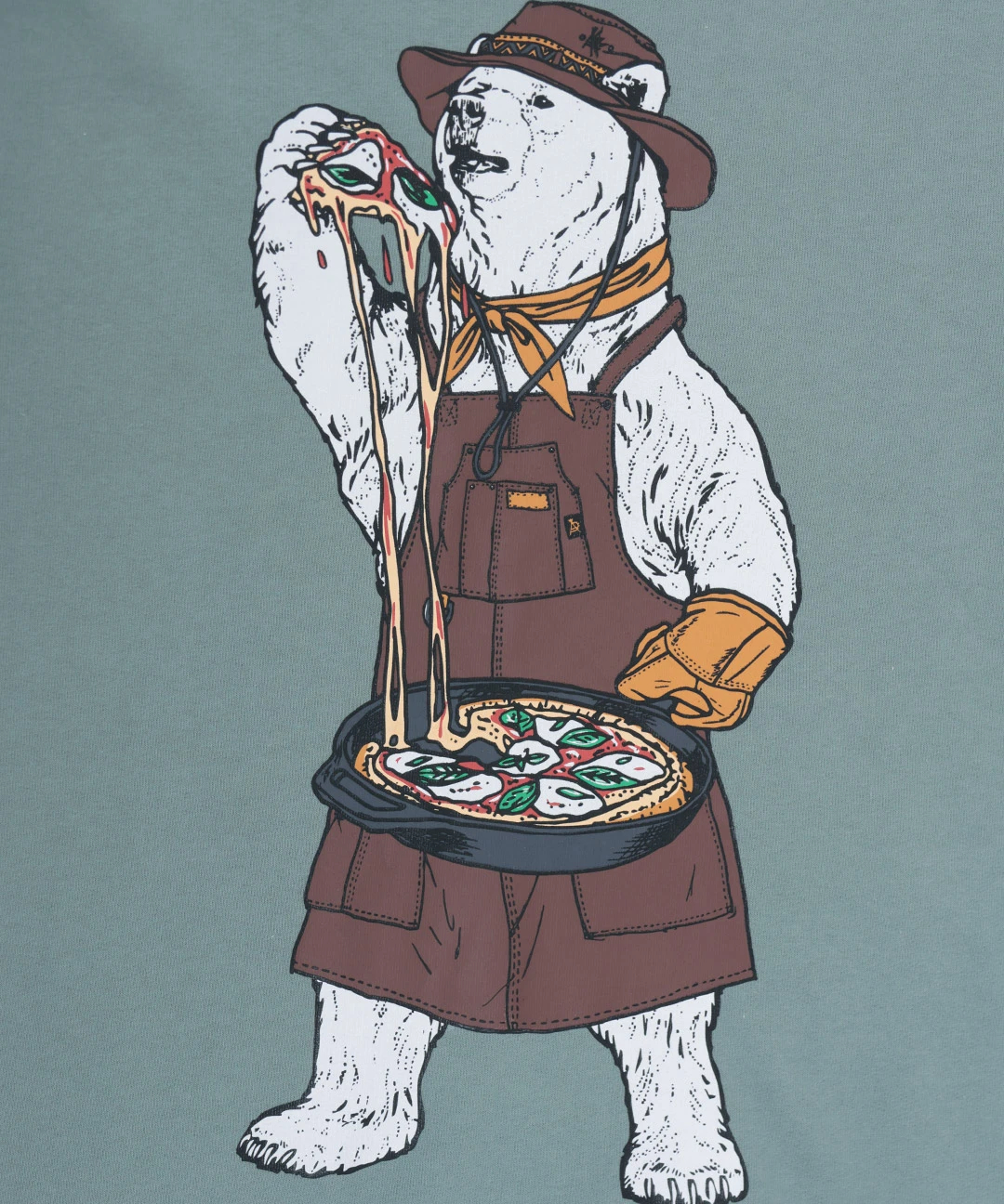 go slow caravan 裏毛スキレットピザクマプルオーバー / スウェット