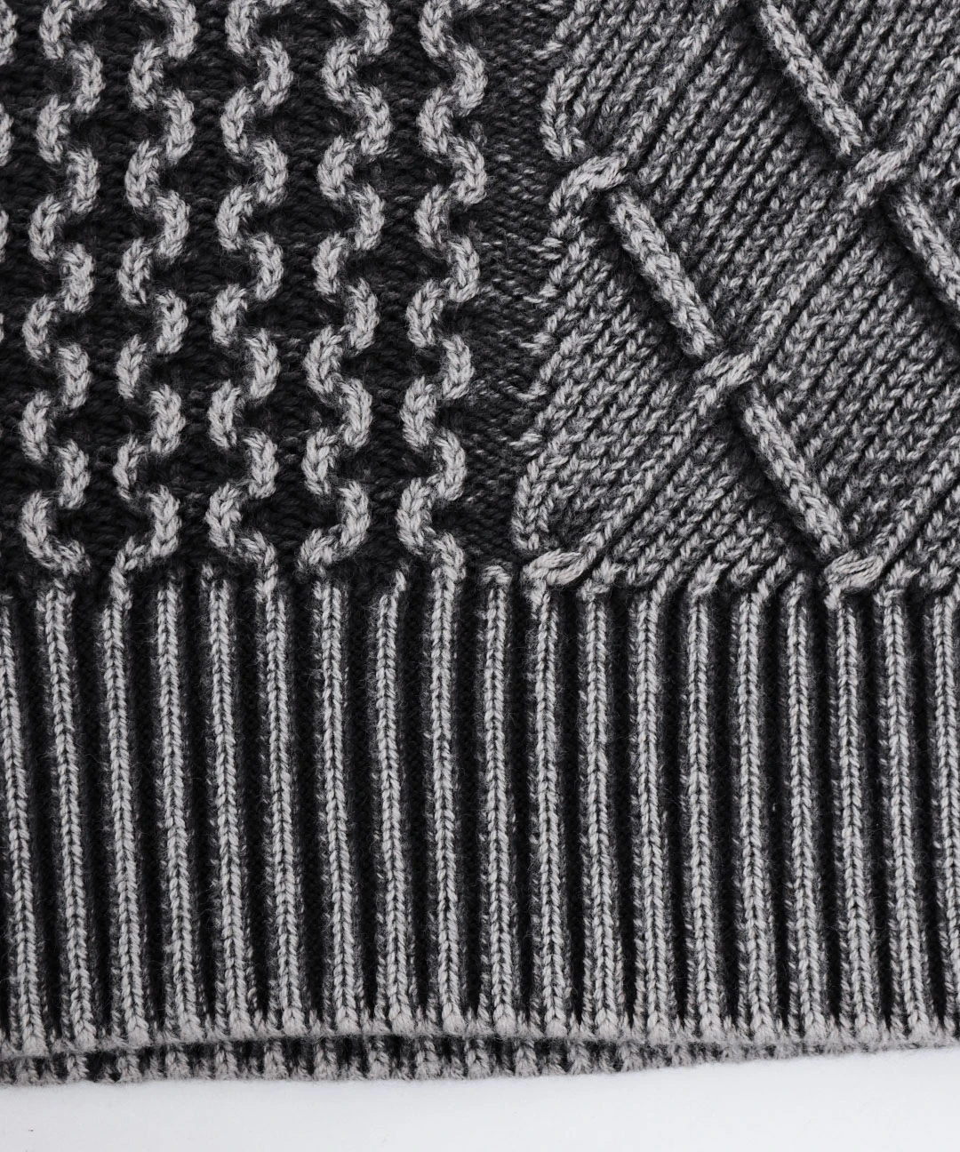 ストーンウォッシュクルーニット / ニット・セーター