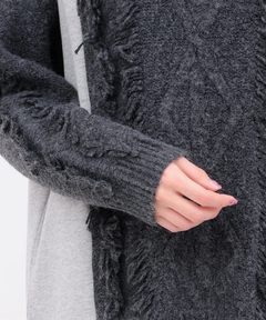 チチカカ |ケーブルフリンジコンビプルオーバー