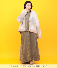 チチカカ |Orale! ふわふわジャカードカーディガン