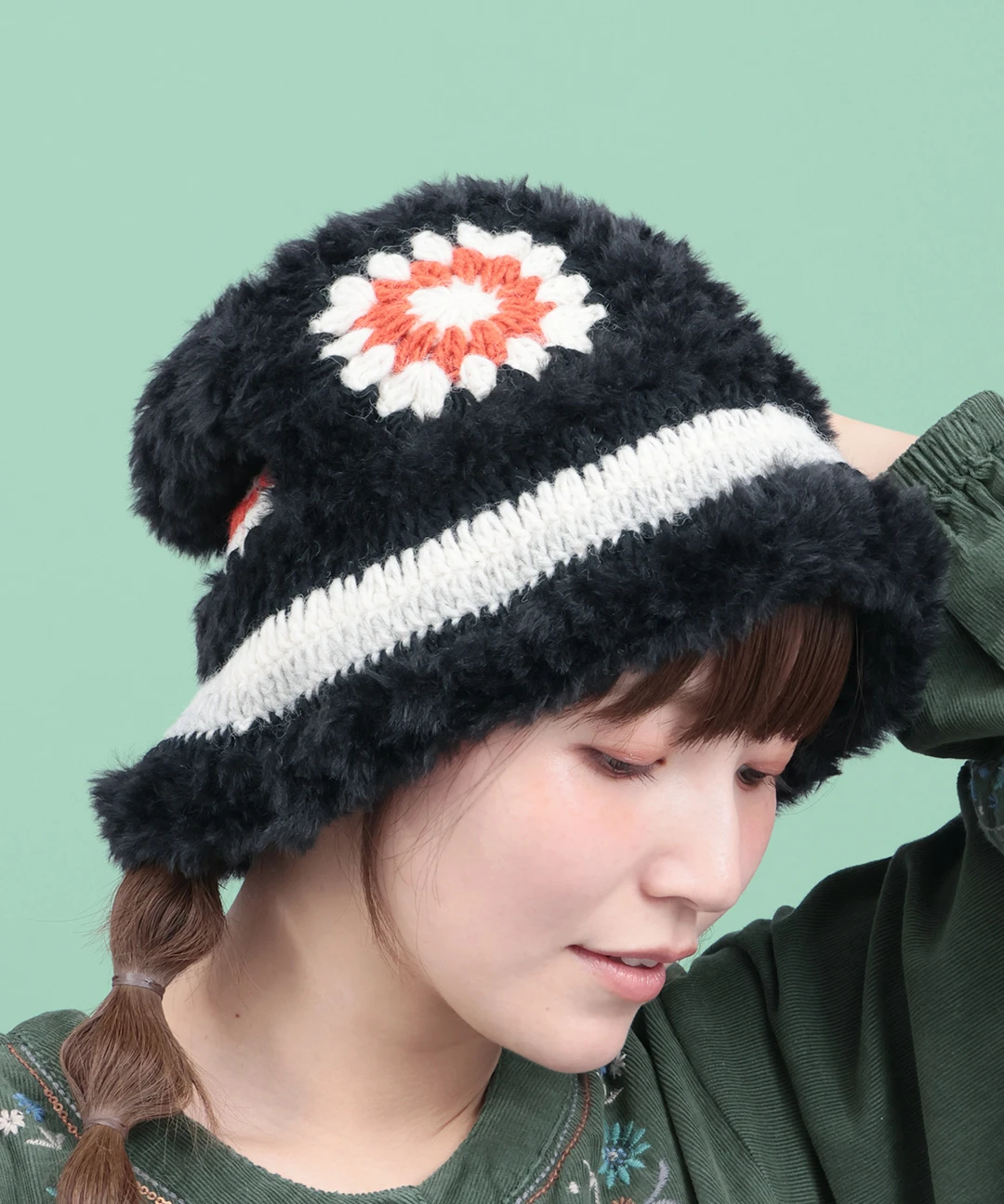 Rico クロシェふわふわバケットハット / ハット | エスニック