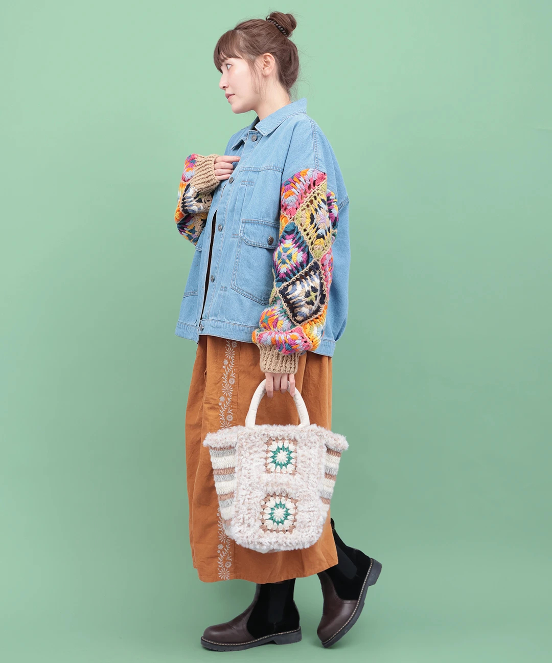 Rico クロシェふわふわトートバッグ / トート・エコバッグ・かごバッグ