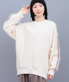 チチカカ |裏シャギーボア刺繍ポカクルーネックプルオーバー