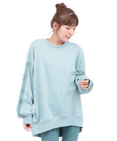 チチカカ |裏シャギーボア刺繍ポカクルーネックプルオーバー