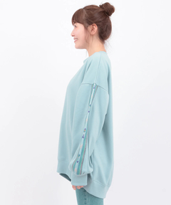 チチカカ |裏シャギーボア刺繍ポカクルーネックプルオーバー