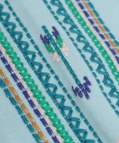 チチカカ |裏シャギーボア刺繍ポカクルーネックプルオーバー