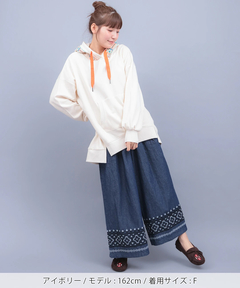 チチカカ |裏シャギーボア刺繍ポカフーディー