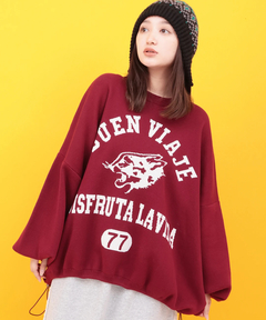 チチカカ |Orale! カレッジロゴニットプルオーバー