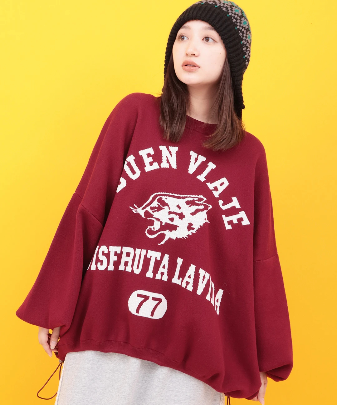 Orale! カレッジロゴニットプルオーバー / ニット・セーター