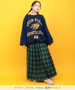 チチカカ |Orale! カレッジロゴニットプルオーバー