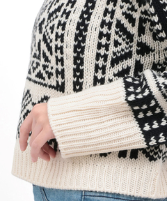 チチカカ |Orale! バンダナ柄ジャカードニットプルオーバー