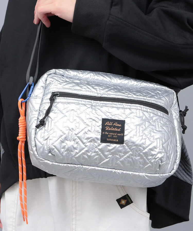 キルティングショルダーバッグ/着用写真