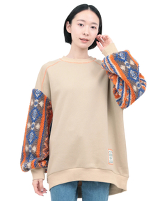 チチカカ |裏起毛×ボアスリーブプルオーバー