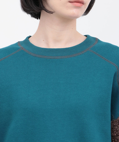 チチカカ |裏起毛×ボアスリーブプルオーバー