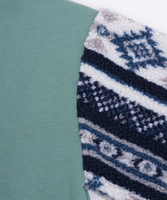 チチカカ |裏起毛×ボアスリーブハーフジッププルオーバー