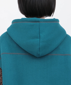 チチカカ |裏起毛×ボアスリーブフードワンピース