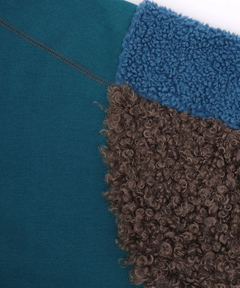 チチカカ |裏起毛×ボアスリーブフードワンピース