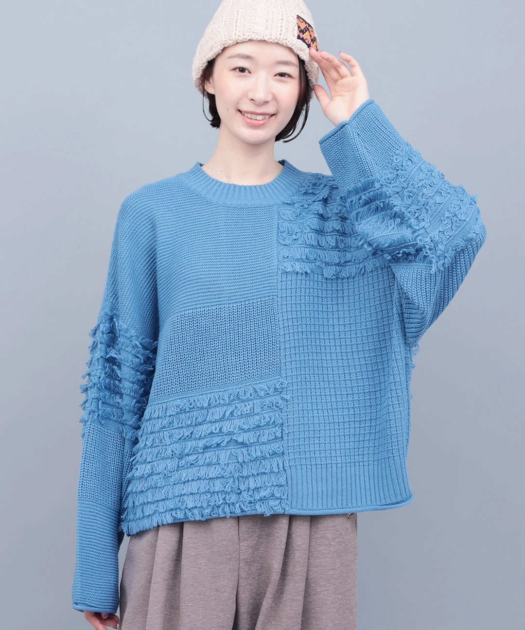 ループフリンジニットプルオーバー / ニット・セーター