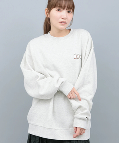 チチカカ |おばけネコ裏起毛プルオーバー