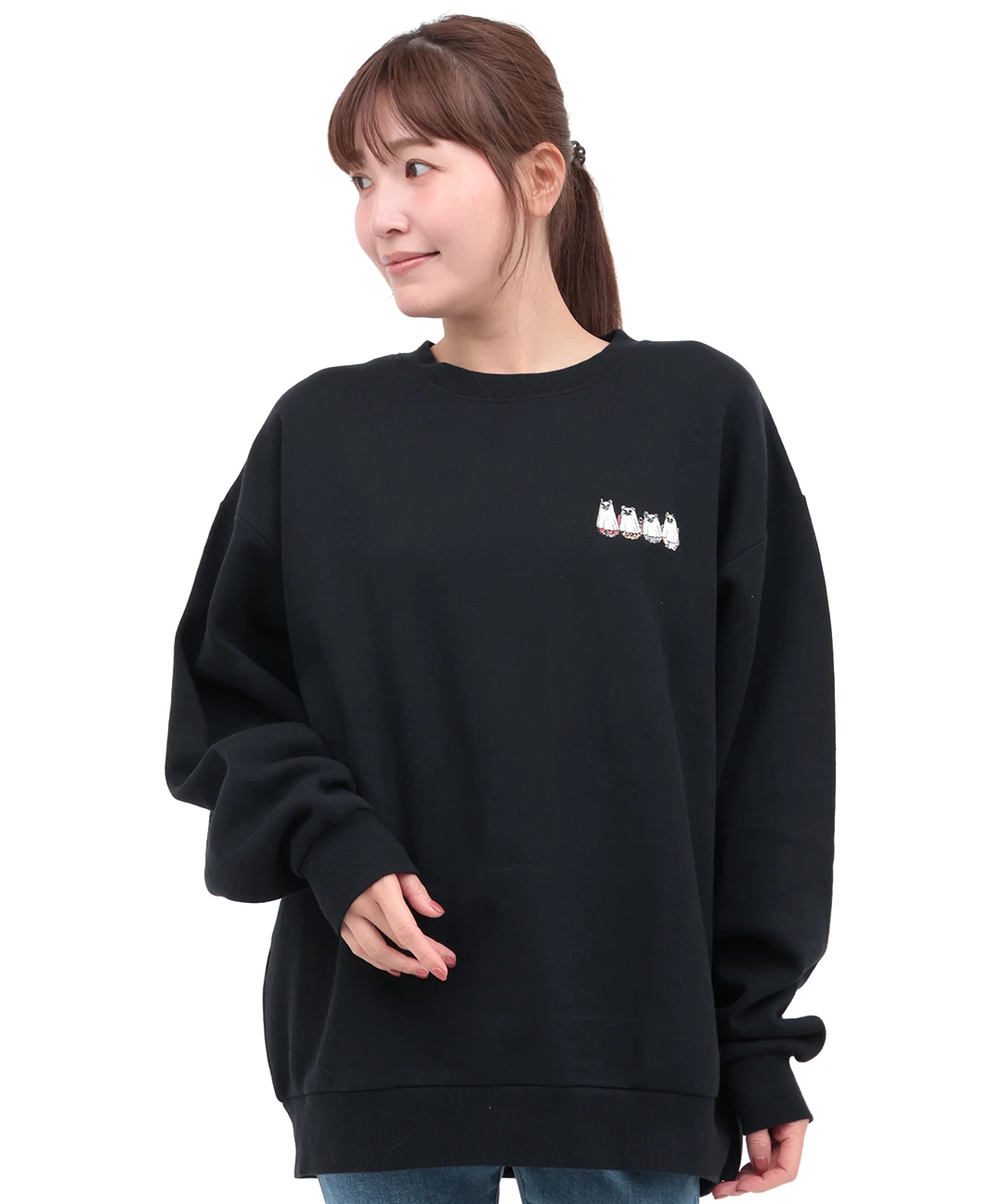 おばけネコ裏起毛プルオーバー / スウェット・パーカー | エスニック