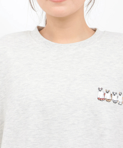 チチカカ |おばけネコ裏起毛プルオーバー