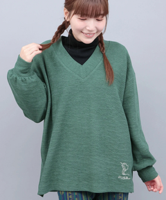 チチカカ |Vネックサイドスリットプルオーバー