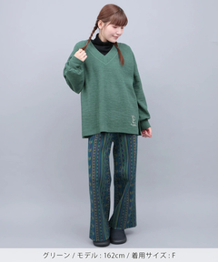 チチカカ |Vネックサイドスリットプルオーバー