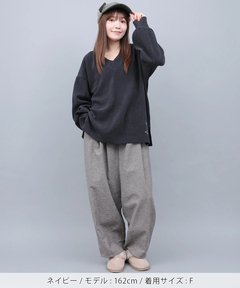 チチカカ |Vネックサイドスリットプルオーバー