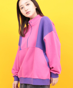 チチカカ |Orale! 配色ハーフジッププルオーバー