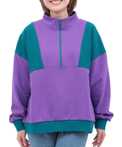 チチカカ |Orale! 配色ハーフジッププルオーバー